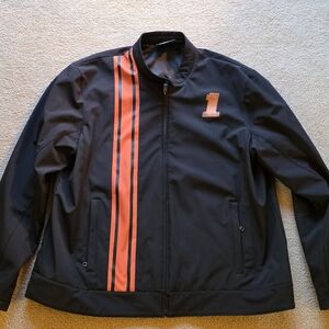 Harley-Davidson Black Jacket with Orange Racing Stripes
